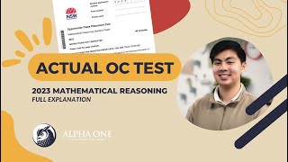 2023 OC Placement Test Mathematical Reasoning Paper Explanations [upl. by Aliakam]