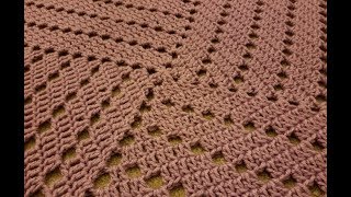 The WhichWay Filet Blanket Crochet Tutorial [upl. by Aicak786]