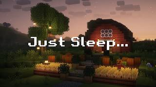 Cozy Fall Farm Minecraft Ambience Relaxing Music  Sounds [upl. by Fabyola]