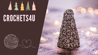 Haaktutorial Kerstboom in Jasmijnsteek  DIY Kerstdecoratie [upl. by Binette808]