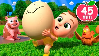 Humpty Dumpty Sat on a Farm  Newborn Baby Songs amp Nursery Rhymes [upl. by Aylad532]