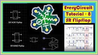 EveryCircuit  SR Flipflop  Tutorial 8 [upl. by Bigot]