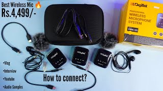 Digitek DWM 101 Wireless Microphone System  How To Connect  Noise Cancellation  Etc [upl. by Cleary]