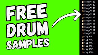 FREE Drum Samples  Free Sample Pack Processed vinyl drums By Rhythmlab [upl. by Pegasus]