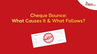 Cheque Bounce  What Causes It amp What Follows [upl. by Glaudia169]