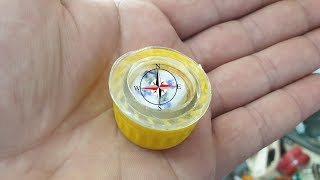 How to make a Magnetic Compass from Plastic Bottle  DIY Compass [upl. by Aihsilat559]