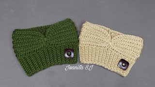 Turbante Cintillo o Diadema a crochet para principiantes  Cómo tejer [upl. by Elnore]