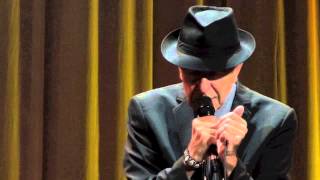 Leonard Cohen  Anthem dublin 12092013 [upl. by Oeflein261]