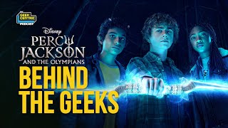 Behind The Geeks  Our Interview with the CAST of Disneys Percy Jackson and the Olympians [upl. by Lebasy]