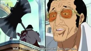 kizaru epic talk on the denden mushi [upl. by Aninotna]