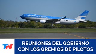 Las autoridades de Aerolíneas se reúnen con el gremio de pilotos tras el anuncio de privatización [upl. by Jdavie]