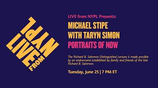 Michael Stipe with Taryn Simon Portraits of Now  LIVE from NYPL [upl. by Ahsemat]