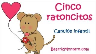 Cinco ratoncitos  Canciones infantiles  Bebés preescolar [upl. by Lerud]