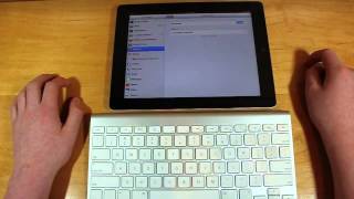 How to Connect Pair a Bluetooth Wireless Keyboard to your iPad [upl. by Nowad444]