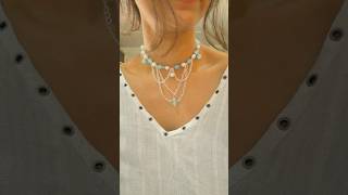 😍DIY Gorgeous Necklace At Home youtubeshorts diy diynecklace shorts diyjewelry creative [upl. by Marguerite]