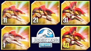 NEW CRYOLOPHOSAURUS MAX LEVEL FEEDING JURASSIC WORLD THE GAME [upl. by Idnyc]