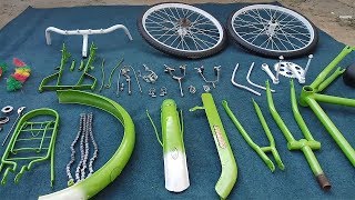 Old Bicycle Restoration and Assembling  Complete Restoration [upl. by Lysander]