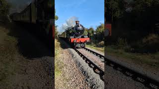 Class hall quotwitherslack hallquot passing Leicester north 41024 steamtrain trainspotting gcr train [upl. by Aihselat]