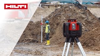 DEMO des Hilti PR 300HV2S Rotationslasers  Neigungen bestimmen [upl. by Pelmas]