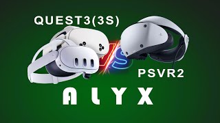 PSVR2 vs QUEST3 SteamVR Picture Quality Comparison  Half Life Alyx [upl. by Redman486]