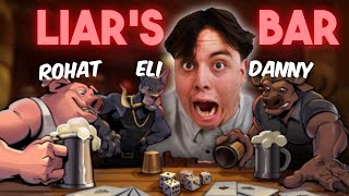 ALLE Gegen Einen 🤣 LUSTIGSTEN Runden Liars Bar mit Eli Rohat und Danny [upl. by Bloem824]