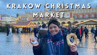 Krakow Christmas Market  Trying Polish Food [upl. by Feriga]