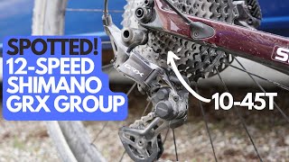 Unreleased 12spd Shimano GRX group spotted at Unbound Gravel [upl. by Natek]