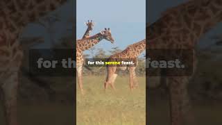 Graceful Giraffe Feasting in Maasai Mara kenya National Park [upl. by Etnahsal533]