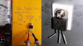 TESTER UN TRIAC avec un multimètre Analogique Numérique et un petit montage… [upl. by Wildee299]