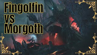 Fingolfin vs Morgoth Epic duel Tolkiens Middle Earth lore explained [upl. by Sucramrej]