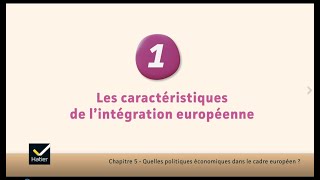 SES cours de Tle  les caractéristiques de lintégration européenne [upl. by Alla]