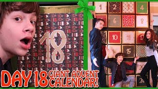 GIANT Advent Calendar Day 18 Christmas Countdown 2017 [upl. by Aldwon]