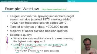 7 5 The Boolean Retrieval Model 14 06 [upl. by Elorac]