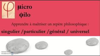 microphilo  singulier  particulier  général  universel [upl. by Robinet]