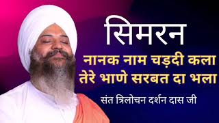 Simran  Nanak Naam Chardi Kala Tere Bhane Sarbat Da Bhala  Sant Trilochan Darshan Das Ji [upl. by Aimak]