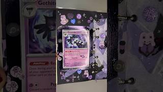 Gothitelle 🖤 pokemon paldeaevolved scrapbooking journal scarletandviolet pokemoncard [upl. by Berkley]