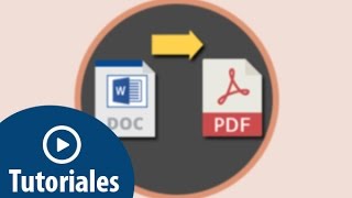 Cómo convertir Word Doc a PDF en Windows 10 y Mac [upl. by Allak]