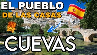 Alcalá del Júcar El pueblo español 🇪🇸😍 de las casas cueva  Pueblo mas bonito de españa [upl. by Nrehtac12]