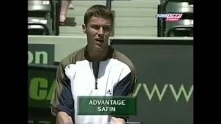 Richard Krajicek vs Marat Safin 1999 Miami 4R Highlights [upl. by Ylremik220]