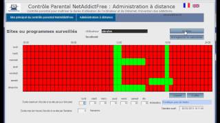 Administration à distance surveiller un site ou un programme sur NetAddictFree Windows FR [upl. by Nester50]