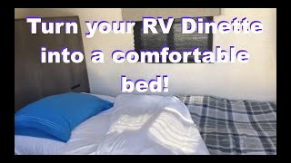 How to Turn Your RV Dinette into a bed [upl. by Acinorev]