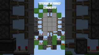 3x3 EASY Piston Door Minecraft Bedrock 121 minecraft bedrock door redstone minecrafttutorial [upl. by Ary]