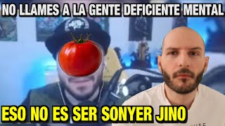 JinoGamerHC DEJA DE LLAMAR A LA GENTE DEFICIENTE MENTAL QUE TE HA COMIDO EL PERSONAJE  Sasel Sony [upl. by Elaweda633]