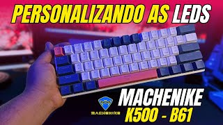 Software Oficial do Teclado Machenike K500B61  2024 [upl. by Hannahsohs641]