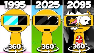 360°  VR  4K 😧 Incredibox Sprunki 2000 vs 2010 vs 2030 [upl. by Mathe]