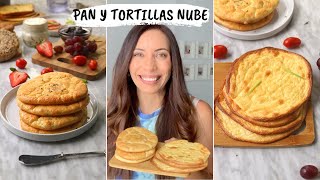 😱 PAN SIN HARINA  PAN NUBE  y tortilla con solo 3 ingredientes [upl. by Elaina885]