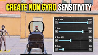 NON GYRO SENSITIVITY SETTINGS 2024 ✅ ZERO RECOIL  CODE 🔥 [upl. by Whitby]