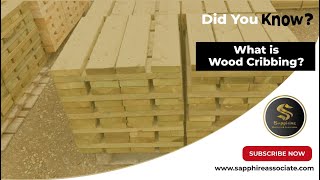 What is Wood Cribbing  Did You Know  Sapphire Builders and Associates [upl. by Neahs]