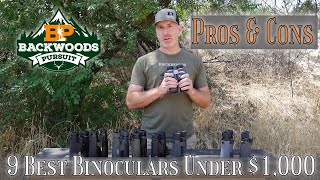 Best Binoculars Under 1000  Pros and Cons of Each [upl. by Enneillij]