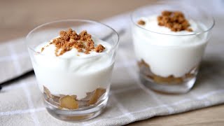 Recette de verrines aux pommes caramélisées [upl. by Latoye]